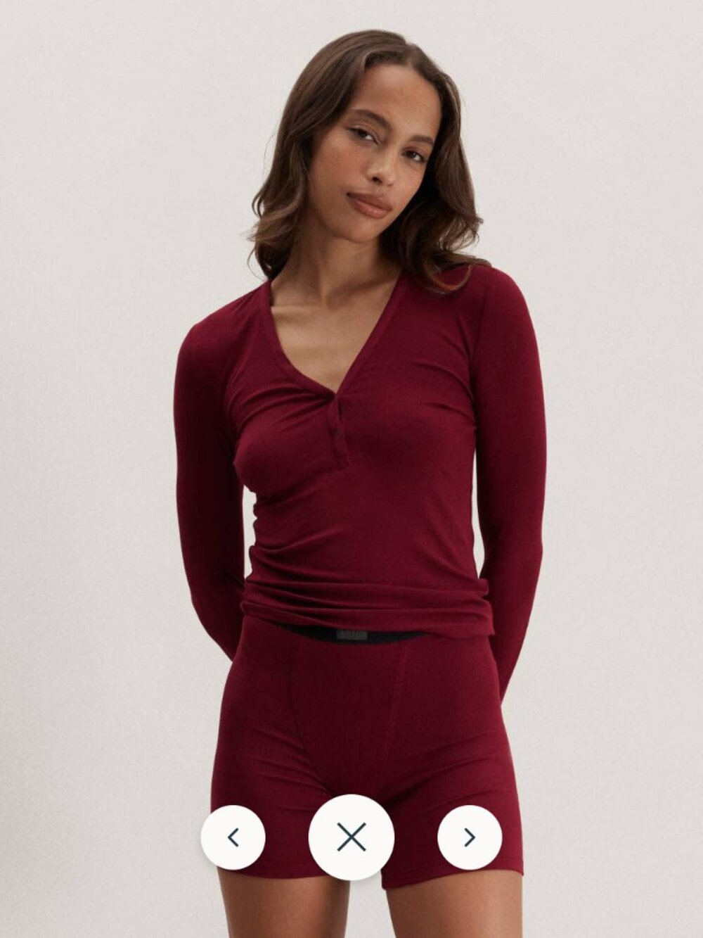 Lunya Soft Modal Rib V-Neck Henley